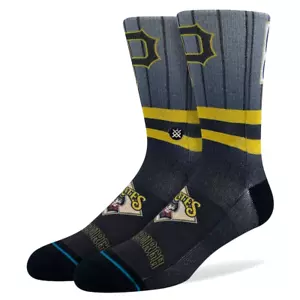 PITTSBURGH PIRATES STANCE Cooperstown Crew Socks Size L (US Men's Shoe Sz. 9-13) - Picture 1 of 3