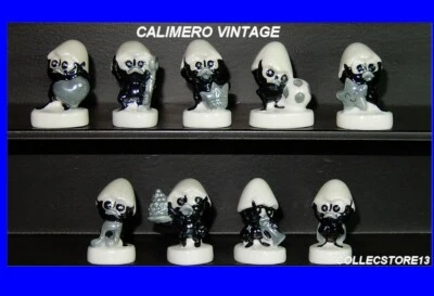 SERIE COMPLETE DE FEVES CALIMERO VINTAGE IRISE