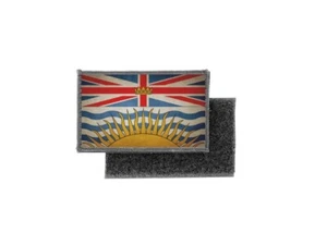 Flagge Patch gedruckt Abzeichen Land Vintage Kanada British Columbia - Bild 1 von 1