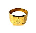 Solid 22K/18K Fine Yellow Gold Certified Mens And Boys Statement Ring