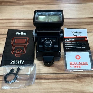 Vivitar 285 HV Zoom Thyristor Shoe Mount Flash Vari Sensor Auto Flash UNTESTED - Picture 1 of 17