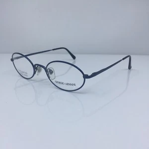 New VINTAGE Giorgio Armani 289-T EYEGLASS GA 289 Titanium Oval Blue 48mm Italy - Picture 1 of 12