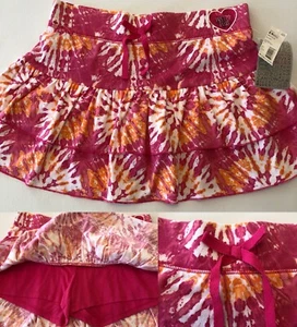 Canyon River Blues Girls Skirt Skort Tiered Ruffle Stretch Cotton Pink 10/12 NWT - Picture 1 of 10