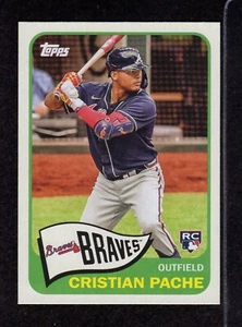 2021 Topps "65 Redux" #T65-8 Cristian Pache Atlanta Braves ROOKIE Card MINT - Picture 1 of 2