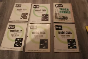 P&H TRUCK CRANE SPECIFICATIONS Manual Harnischfeger crane ( LOT OF 6) 1-BROCHUR - Picture 1 of 5