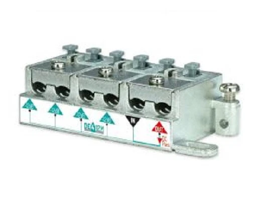 PARTITORE 5 USCITE A MORSETTI E MOLLA SAT E TERRESTRE FRACARRO PA5M COD. 287459