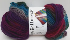 Loops & Threads Facets Yarn #4 Medium MULTICOLOR/103 3.5 oz 279 yd Acrylic - Picture 1 of 7