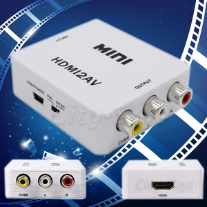1080P HDMI to Composite 3 RCA AV CVBS Video Converter DVD CRT Apple TV PS3 SKY - Picture 1 of 6