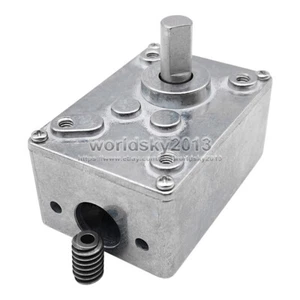 1 pieza 58x40 caja de cambios de metal completa turbo gusano reductor de velocidad de reducción de velocidad del motor - Imagen 1 de 9
