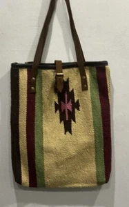 NWT Anthropologie Brand RAJ Southwestern  Handwoven Fabric Bag Purse Crossbody - Picture 1 of 6