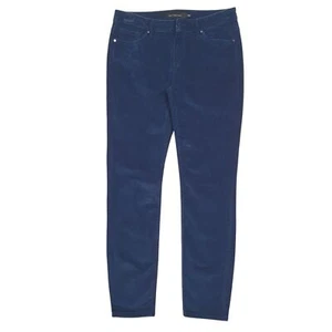 CALVIN KLEIN Corduroy Trousers Cord Jeans Cotton Blue Womens 14 - Picture 1 of 6