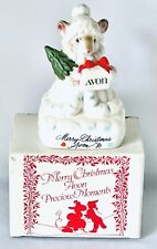 Vintage Avon Precious Moments 1980 Christmas Mouse Figure