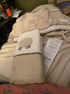 pottery Barn Kids Lambie sham small and bedskirt For Your Crib - Picture 1 of 2