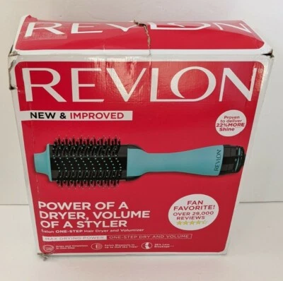 Revlon Secador de Pelo y Voluminizador Cepillo de Aire Caliente Salón Un Paso Color Como Nuevo Foto 1 de 4
