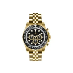 Orologio Uomo LORENZ 26167GG Chrono Bracciale Acciaio Gold Nero - Bild 1 von 1