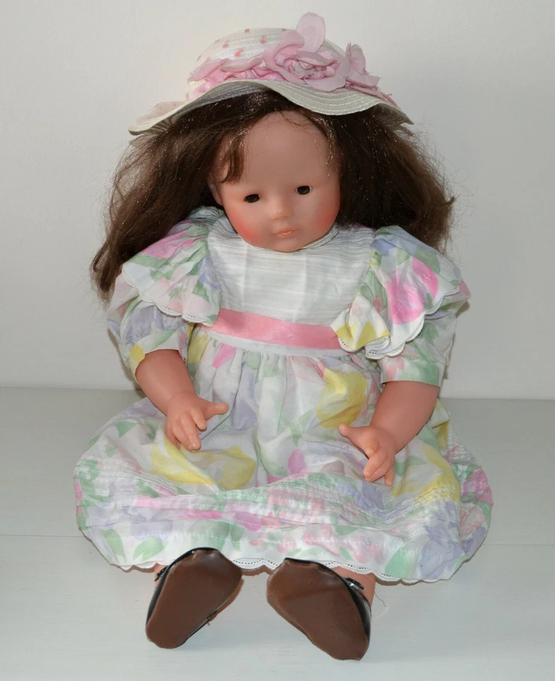 RARE Ancienne grande poupée Mirabelle COROLLE Jardin d'été chapeau 60 cm 84 1990 - Photo 1/4