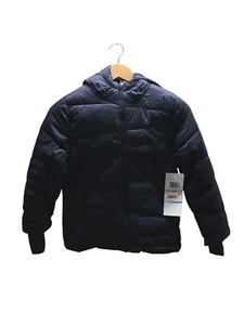 Spyder Coat Boys Size Small Navy Puffer Jacket Frontier Hooded Zip Up - Picture 1 of 8