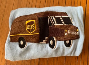 UNIQUE/RARE made by UPS long-sleeved shirt UPS logo embroidered+ felt design - Picture 1 of 5