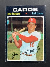 1971 Topps baseball #96 Joe Hague St. Louis Cardinals EX/MT+