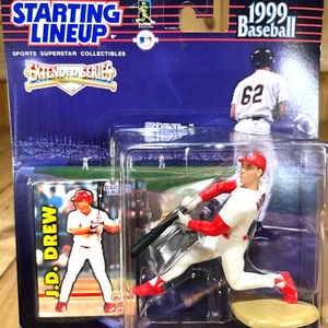 1999 SLU Startaufstellung MLB J.D. Drew St. Louis Cardinals Figur & Karte - Bild 1 von 4
