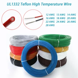 UL1332 12AWG~28AWG PTFE FEP Draht Hochtemperatur-Litzenkabel 0,08~3,02mm² Farbe - Picture 1 of 8