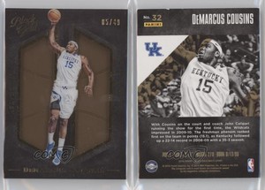 2016-17 Panini Black Gold Collegiate Gold Foil /49 DeMarcus Cousins #32