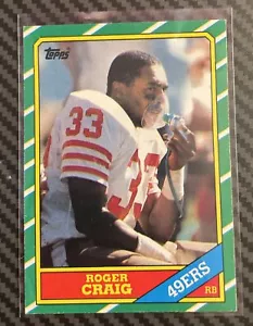 1986 Topps #157 Roger Craig Football card 1A Free Shipping - Picture 1 of 2