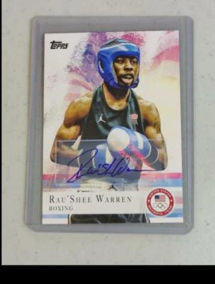 Rau'Shee Warren Auto 2012 Topps U.S. Olympic Team and Hopefuls Autographs #2  - Image 1 of 2