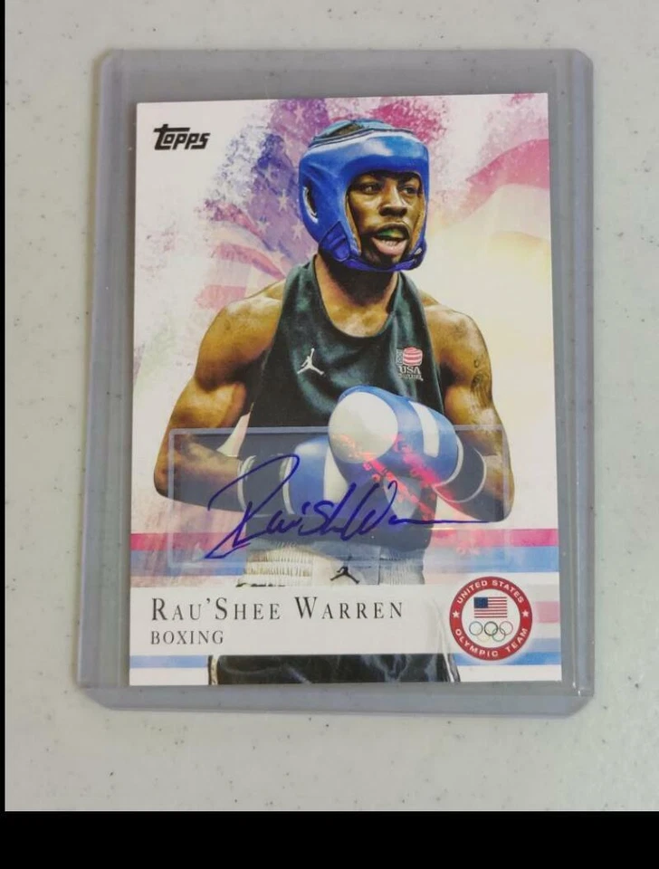 Rau'Shee Warren Auto 2012 Topps U.S. Olympic Team and Hopefuls Autographs #2  - Image 1 of 2
