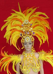 Da NeeNa C076C Samba Desfile Drag Carnaval Río Bailarina Mochila Tocado - Imagen 1 de 6