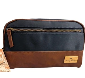 NWT TOMMY BAHAMA MEN'S TOILETRY SHAVING DOPP TRAVEL BAG NAVY BLUE - Picture 1 of 3
