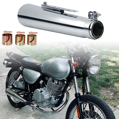 Motorcycle Exhaust Pipe Silencer Muffler Stainless Steel For Suzuki TU250X TU250 - Image 1 of 4