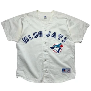 Vintage Toronto Blue Jays Baseball Jersey 90s Russell Athletic Made USA MLB XL - Picture 1 of 6