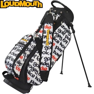 Loudmouth Golf Carry Stand Bag LM-CB0031 Big Words White 8.5x47" Unisex 2025 - Picture 1 of 8