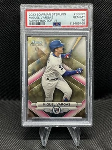 Miguel Vargas RC 2023 Bowman Sterling 1/1 Superfrattore PSA 10 - Foto 1 di 2