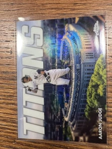 Actualización cromada Topps 2023 #CT-11 Aaron Judge Titans - Imagen 1 de 2