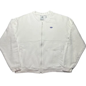 Adidas Shmoo Cardigan Adulto Medium Off White Felpa Skateboard Full Zip Leggi - Foto 1 di 14