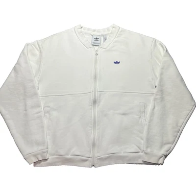 Adidas Shmoo Cardigan Adult Medium Off White Skateboard Sweatshirt Full Zip Read - Image 1 of 4