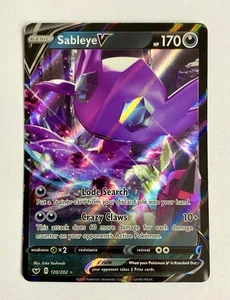 Sableye V Ultra Rare 120/202 Sword & Shield Base Set NM Pokemon Card - Picture 1 of 2
