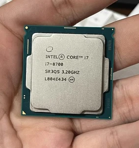 8Th Gen Intel Core i7-8700 LGA 1151 CPU Processor 3.20GHz Six Cores SR3QS - Picture 1 of 2