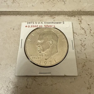 USA Silver Eisenhower Dollars & Proofs 'S' Mint Marks (1971-1978) - Picture 1 of 2