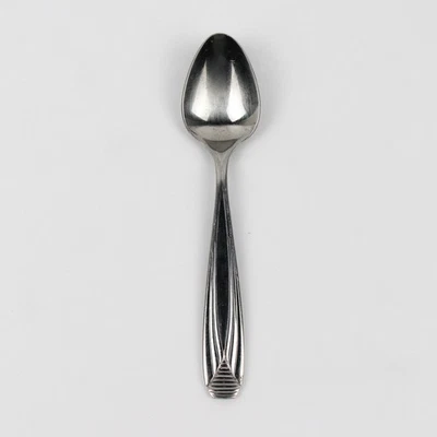 Retroneu Rebecca Pattern 18/8 Stainless Oval Soup Spoon 6.63 Inches South Korea - Image 1 of 4