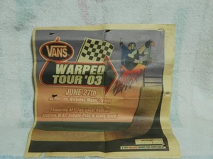 Warped Tour '03 ~ NUVO Newspaper Promo ~ Andrew W.K. ~ Rancid ~ Simple Plan - Imagen 1 de 12