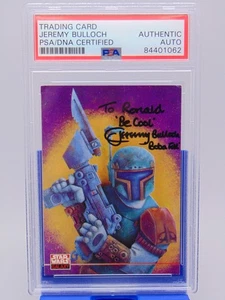 Jeremy Bulloch Signed 1994 Topps Star Wars Galaxy Card Boba Fett PSA Authentic - Picture 1 of 3