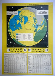 OTAN 10TH ANNIVERSARY 1949-1959 ORIGINAL POSTER 20TH CENTURY - Bild 1 von 4