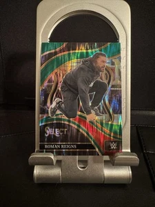 2024 Panini Select WWE Ringside Green Flash Prizm Roman Reigns #241 - Picture 1 of 2