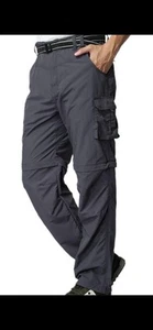 Pantalone Uomo Escursionismo Convertibile Asciugatura Rapida Leggero Zip Off Pesca Outdoor T... - Foto 1 di 3