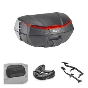 Kit bauletto GIVI V49 AIR nero arancio per Honda VFR 800 VTEC 2002-2011 - Foto 1 di 6