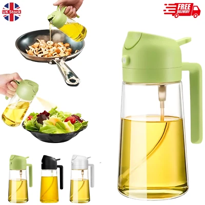 2-in-1 Oil Spray Bottle Refilable Plastic BBQ Cooking Olive Oil Spray Dispenser - Image 1 of 4