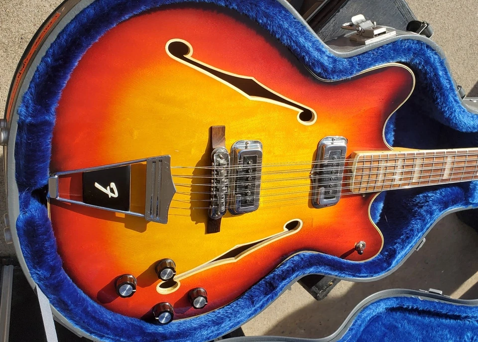 Used Fender 1967 Coronado XII 12 String Hollow Body Electric Guitar with Case -  - Image 1 of 4